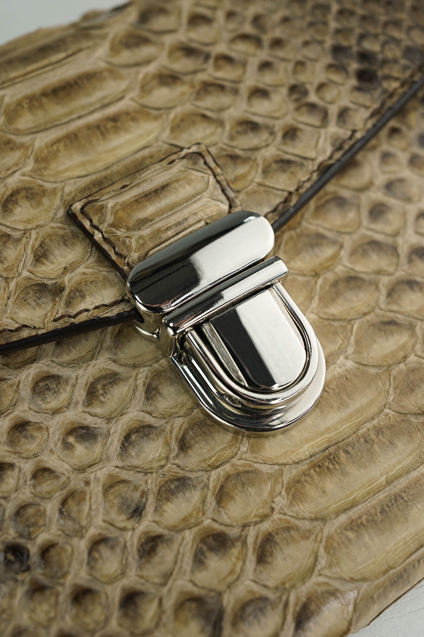 Purse Tan Python