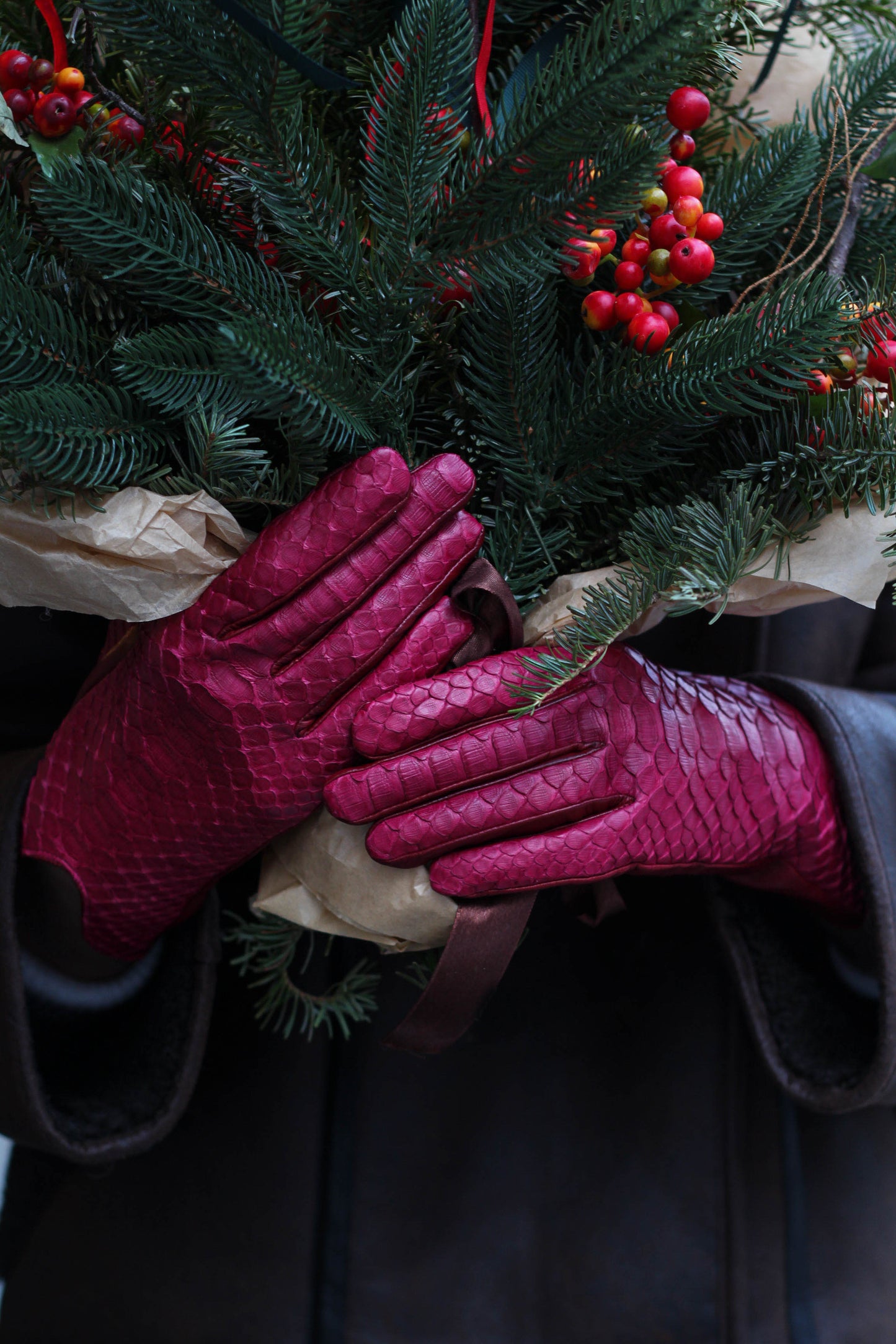 Raspberry python gloves