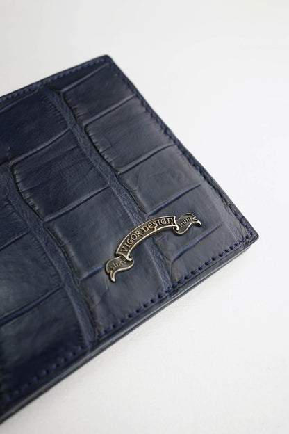 Wallet Dark Blue Croco