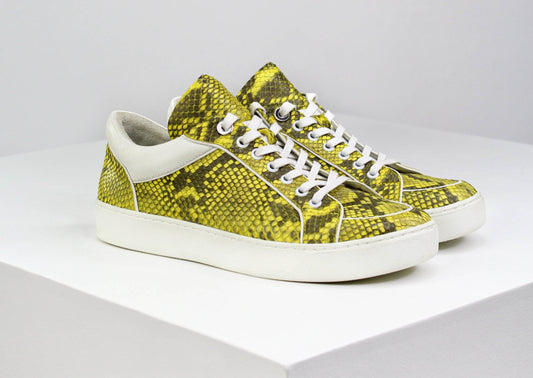 Sneakers Yellow Python