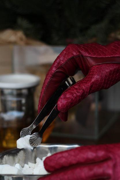 Raspberry python gloves